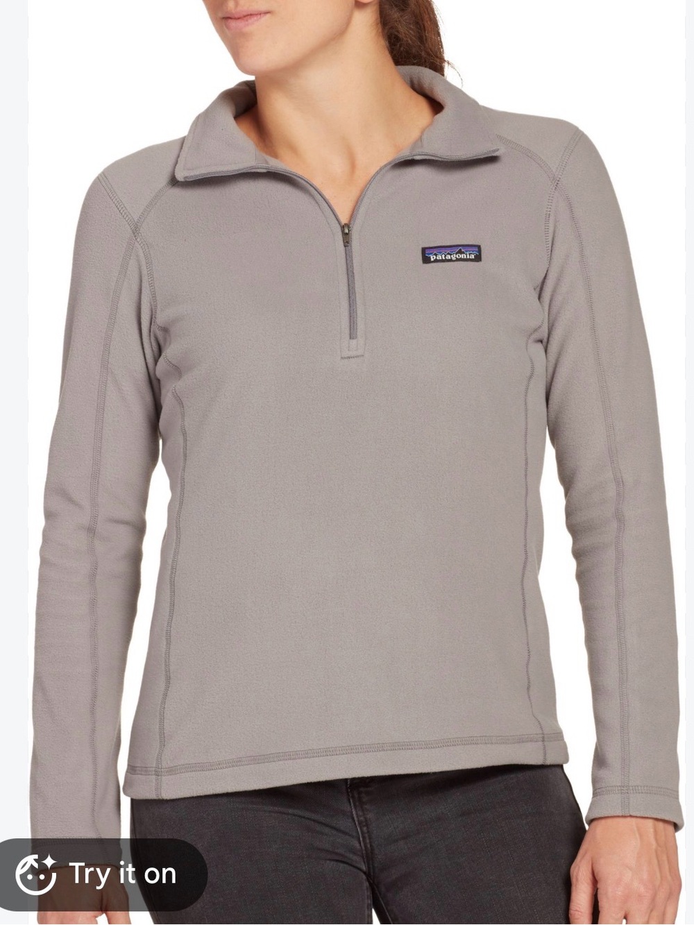 Patagonia Micro D 1/4 Zip Fleece Pullover XL Gray Outdoor Gorpcore Layer